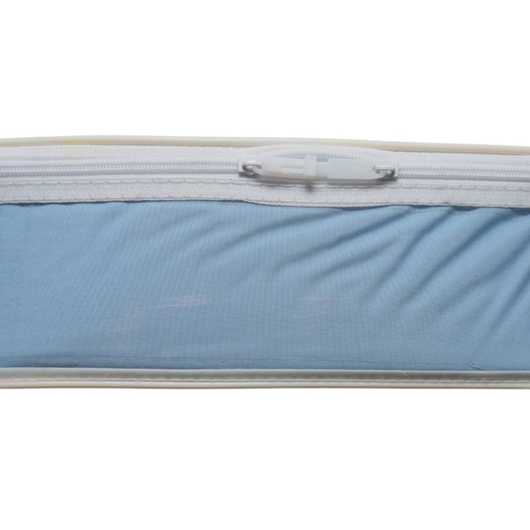 Lacoste 100% Cotton Percale Solid Sheet Set Full Allure Blue - Picture 3 of 6